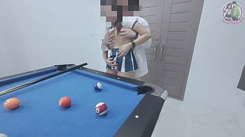 Gadis Thailand Naik Ke Meja Biliar… Dan Dihardfuck Keras! Suara Erangan Thai