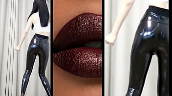 Celana Pvc Tari Gadis Tiongkok Yang Menggoda