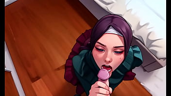 Gadis Muslimah Berhijab Tunduk Dan Luluh Di Lututku, Mengisap Kontolku Dengan Nafsu Seperti Pelacur Sholehah