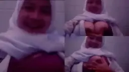 Montoknya Payudara Siswi Berhijab Sma