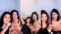 Dua Cewek Indo Lokal Seksi Saling Remes Tetek Sambil Ngeloyor