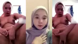 Tiktokers Jilbab Sange Colmek Pake Wortel Sampai Basah